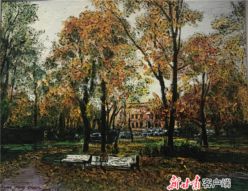 心中风景，关宏臣油画作品兰州邀请展开展