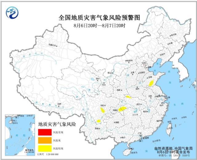 注意！四川湖北重庆山东等地部分地区地质灾害气象风险较高