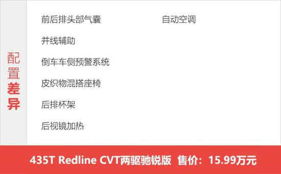 推荐Redline顶配/RS低配 创界购车手册