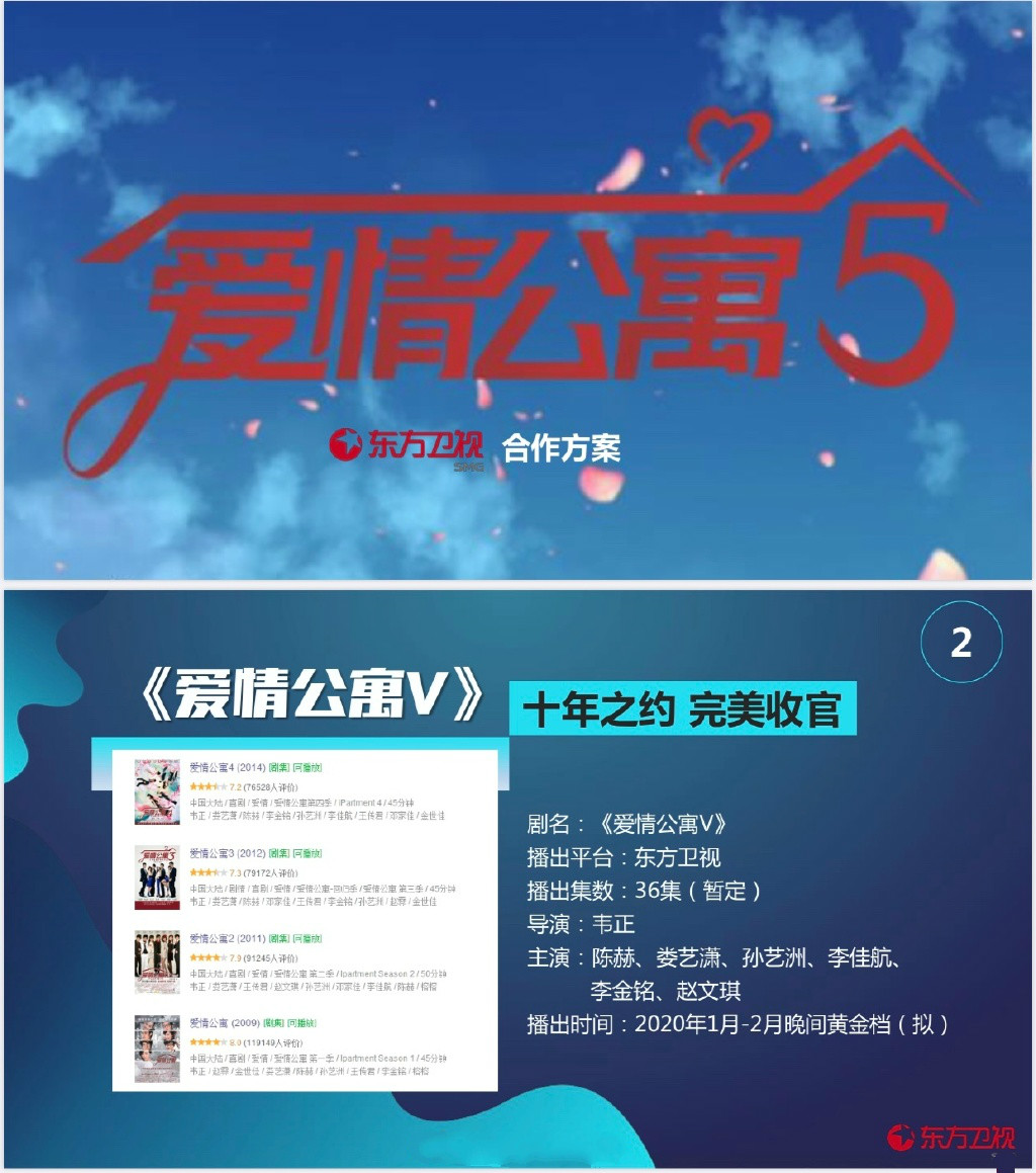 《爱情公寓5》拟定春节档期，东方卫视播出，能