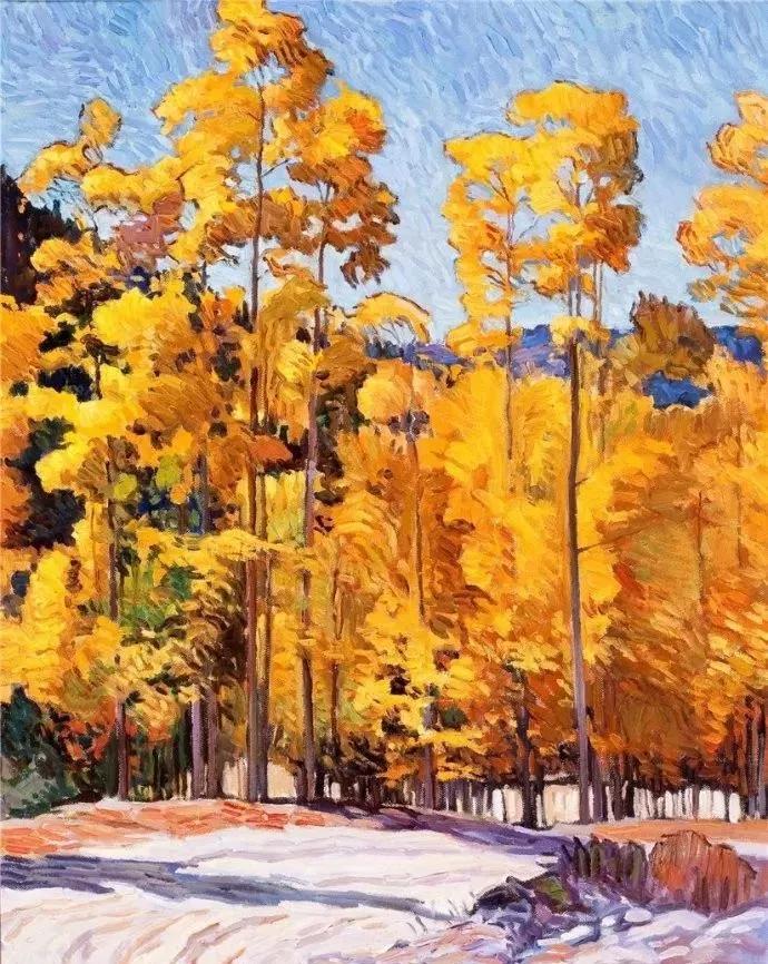 美国画家风格独特的风景油画，让人沉迷