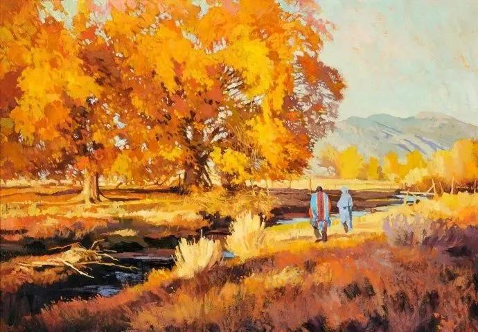 美国画家风格独特的风景油画，让人沉迷