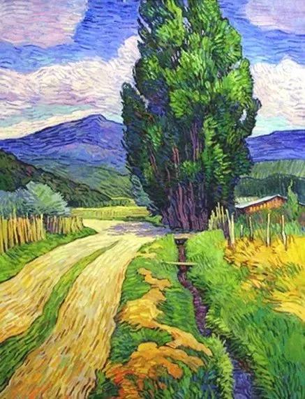 美国画家风格独特的风景油画，让人沉迷