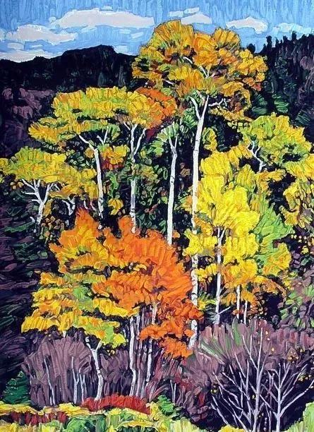 美国画家风格独特的风景油画，让人沉迷