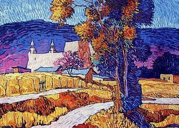 美国画家风格独特的风景油画，让人沉迷