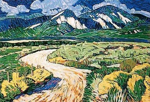 美国画家风格独特的风景油画，让人沉迷