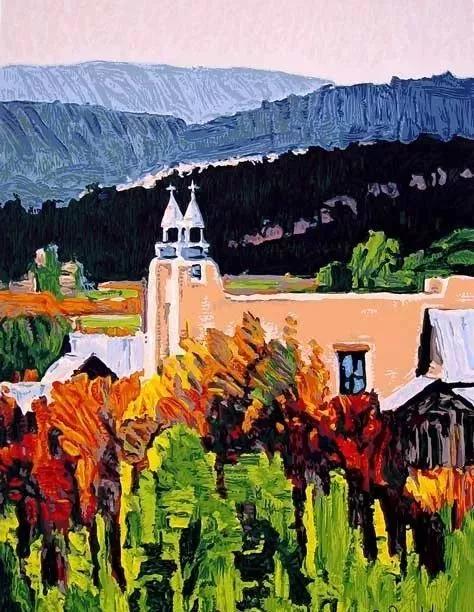 美国画家风格独特的风景油画，让人沉迷