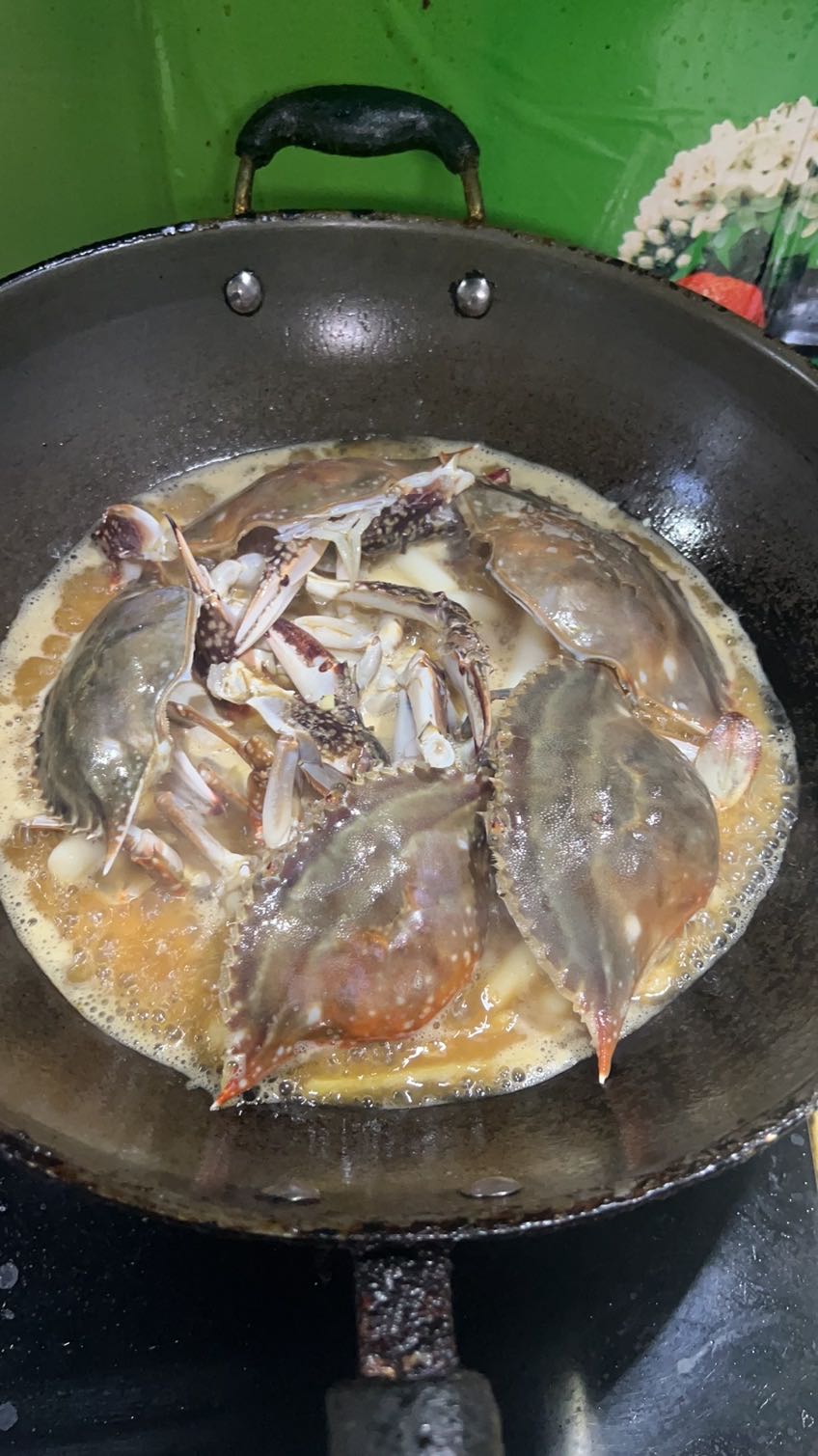 梭子蟹炒年糕的做法-咸鲜味烧菜谱