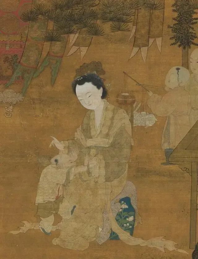 宋代李嵩《观灯图》轴（局部）。 来源/台北故宫博物院 