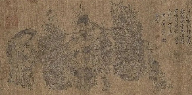 南宋李嵩《货郎图》。来源/故宫博物院